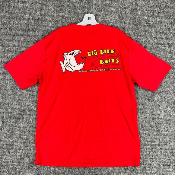 Big Bite‎ Baits Shirt Mens Medium Bass Fishing Performance  Promotional Gear - Picture 2 of 6
